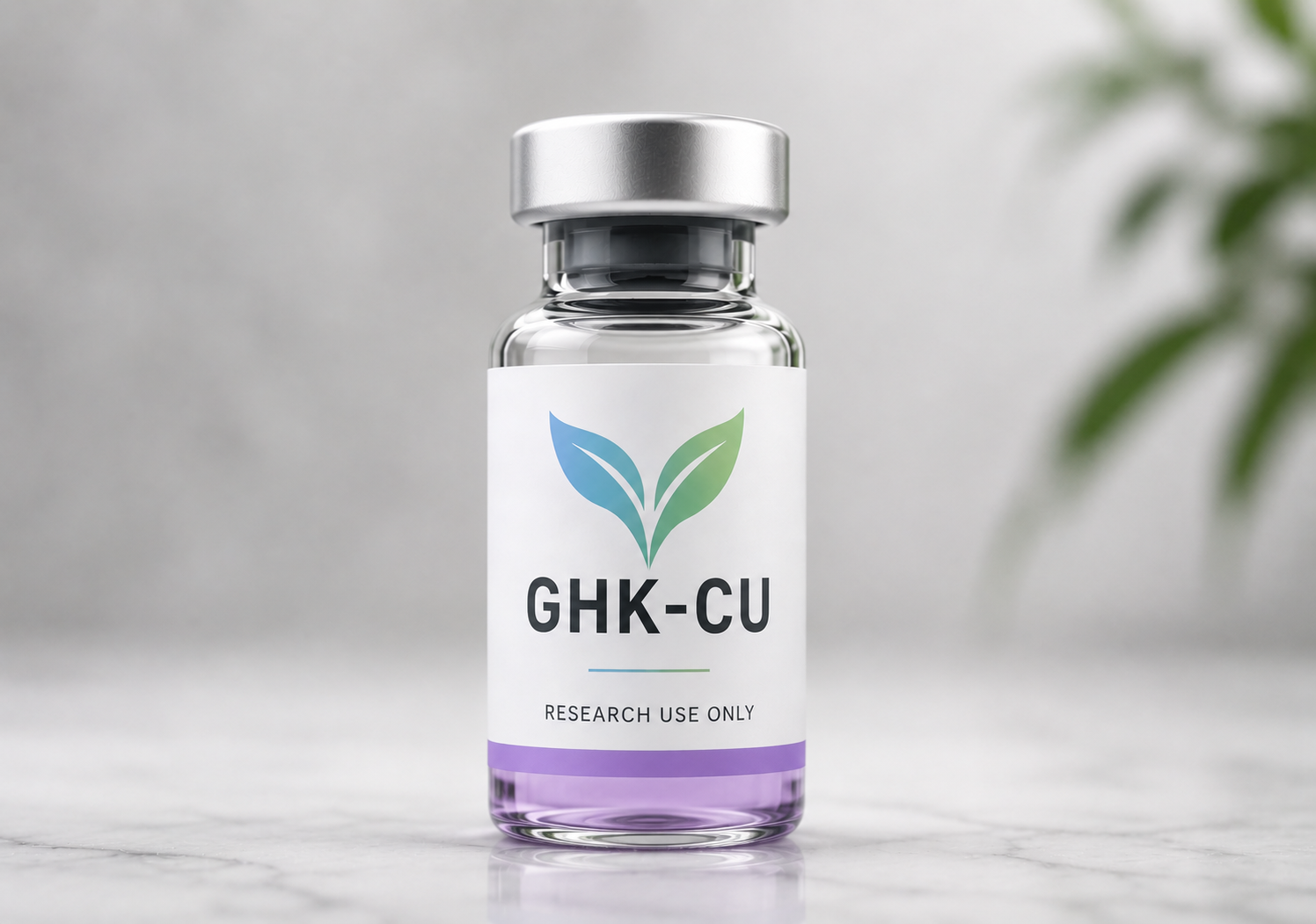 GHK-Cu research peptide vial